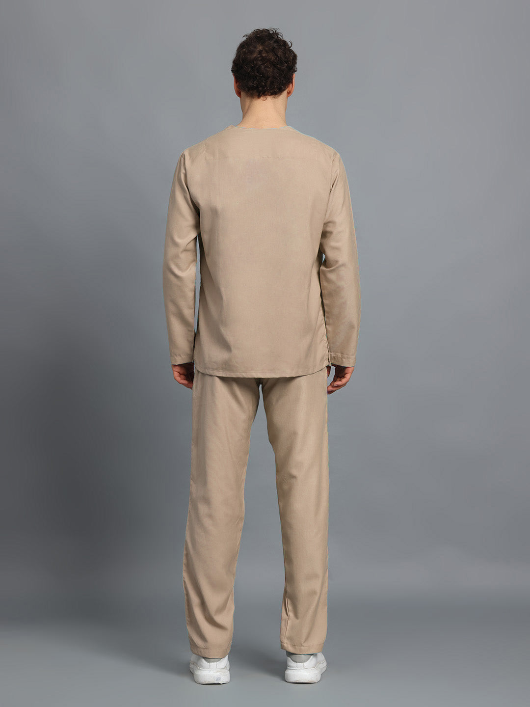 Natural Matte All-Day Full Sleeve Medical Scrubs - Male