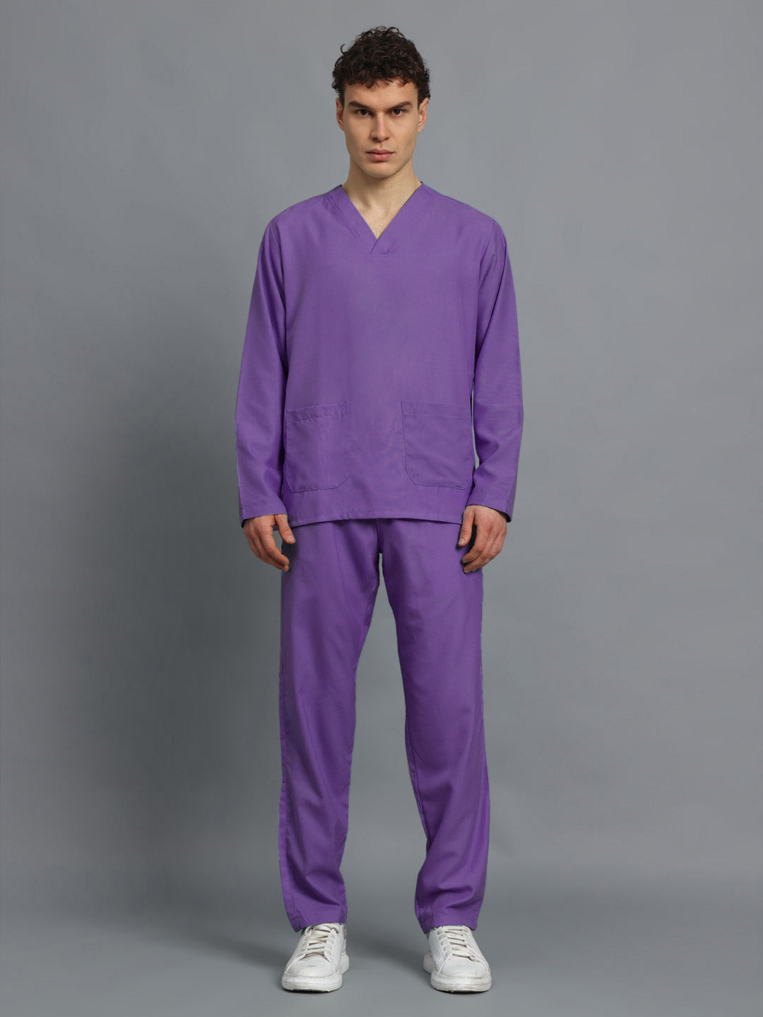Violet All-Day Full Sleeve Medical Scrubs - Male