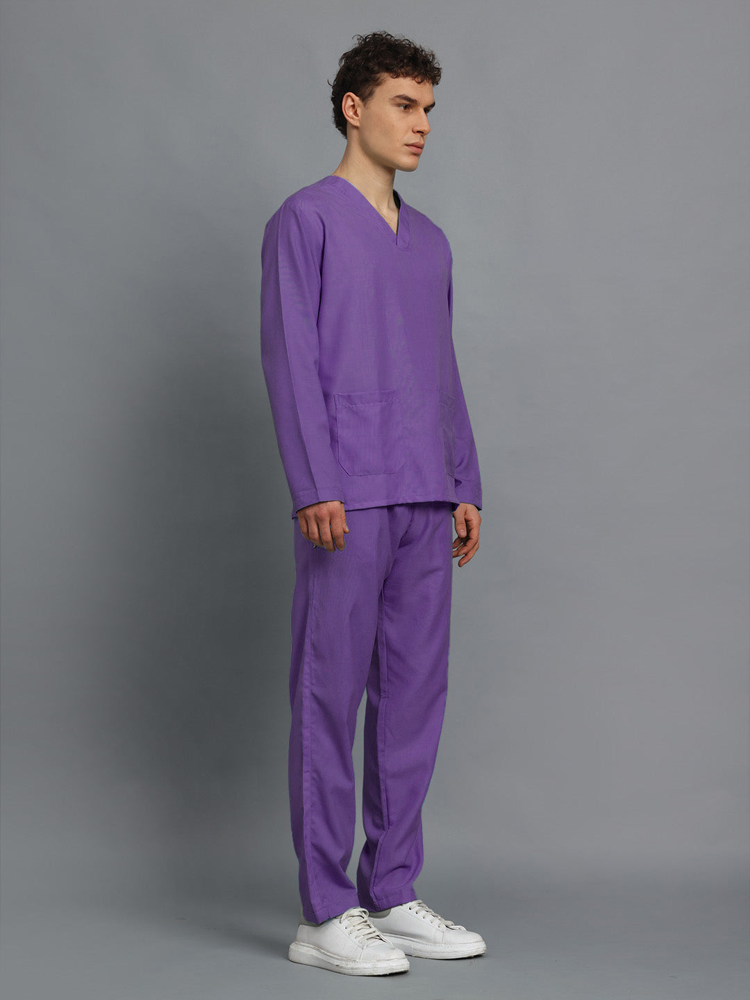 Violet All-Day Full Sleeve Medical Scrubs - Male