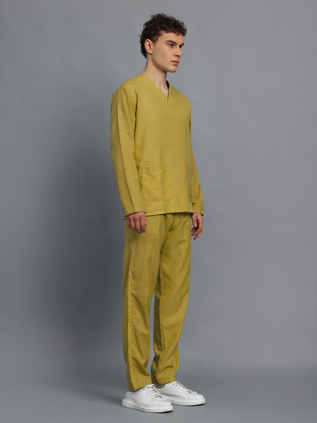 Yellow Originals Full Sleeve Medical Scrubs - Male
