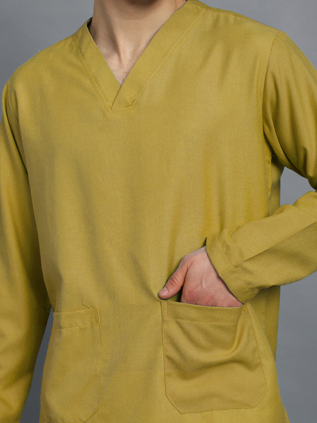 Yellow Originals Full Sleeve Medical Scrubs - Male
