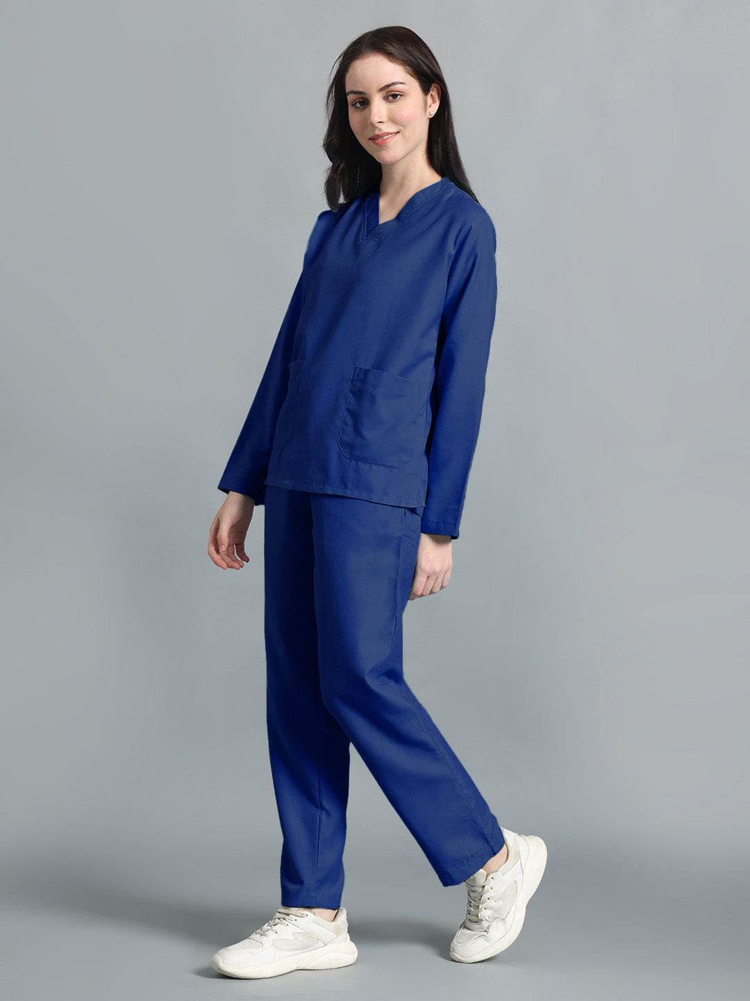 Royal Blue Originals Full Sleeve Medical Scrubs - Female