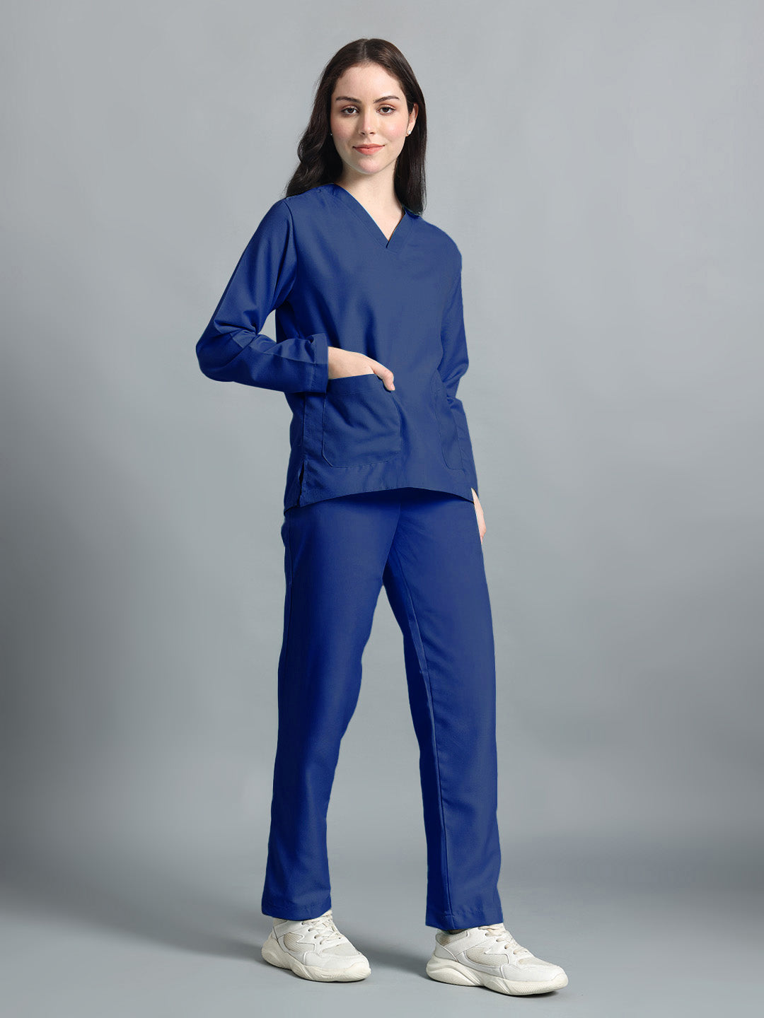 Royal Blue Originals Full Sleeve Medical Scrubs - Female
