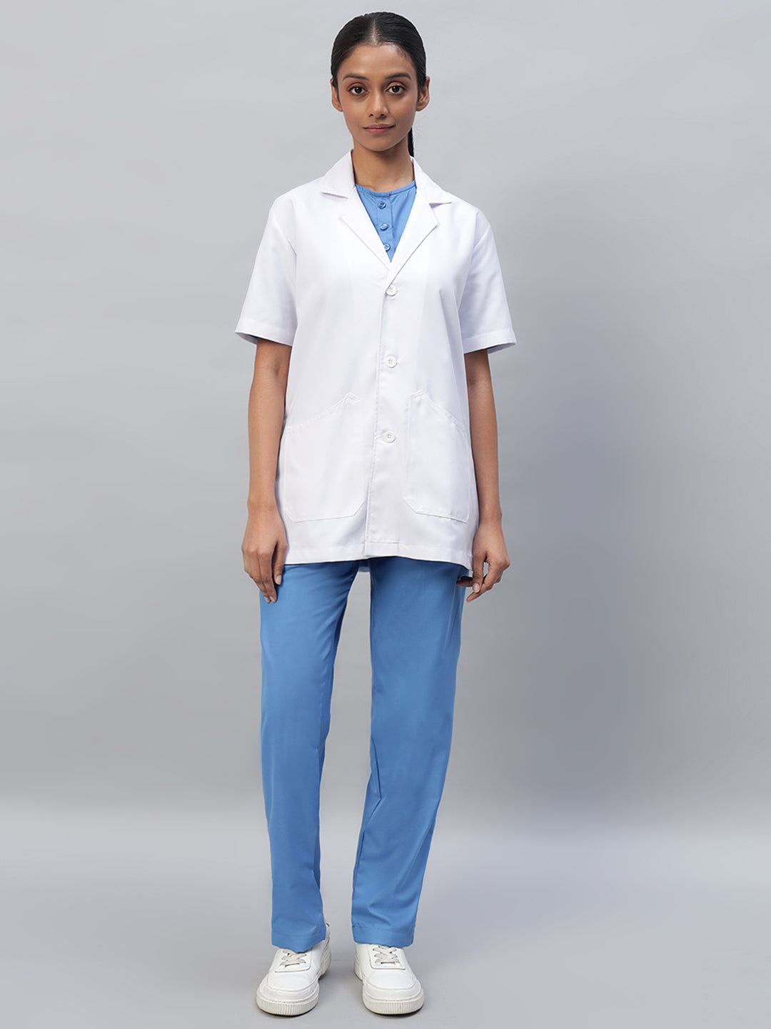 Lab Coat White- Half Sleeve (Unisex)