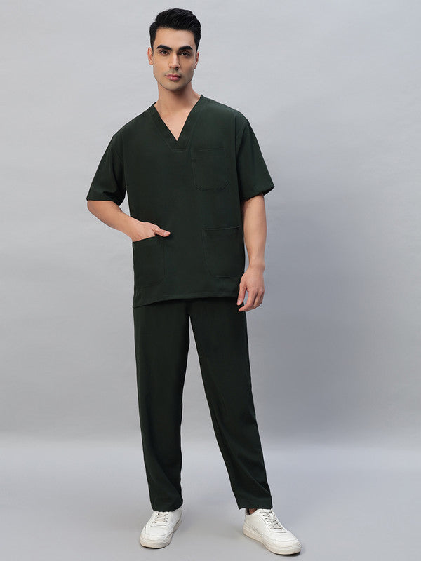 Mehandi Athleisure Stretch Half Sleeve Medical Scrubs - Male