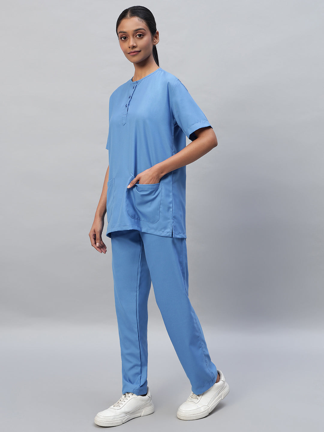 half sleeve medical scrub for women