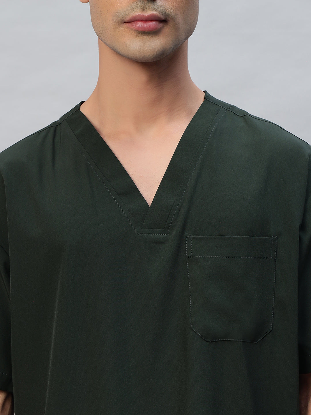 Mehandi Athleisure Stretch Half Sleeve Medical Scrubs - Male