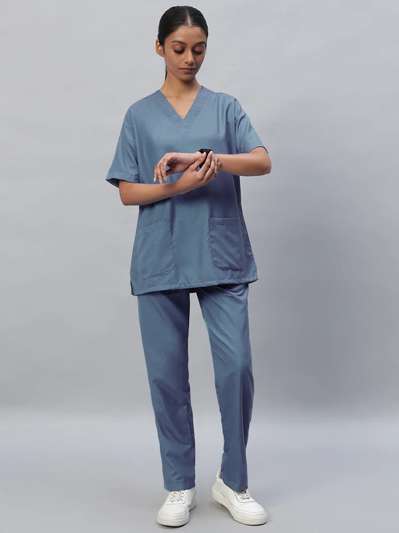 Light Grey medical scrub for women