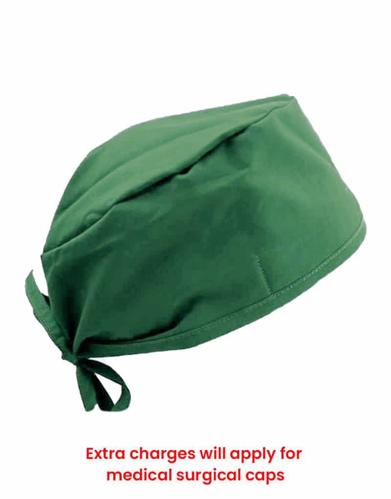 green color surgical cap