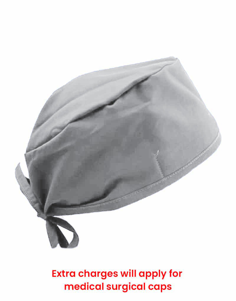 grey surgical cap
