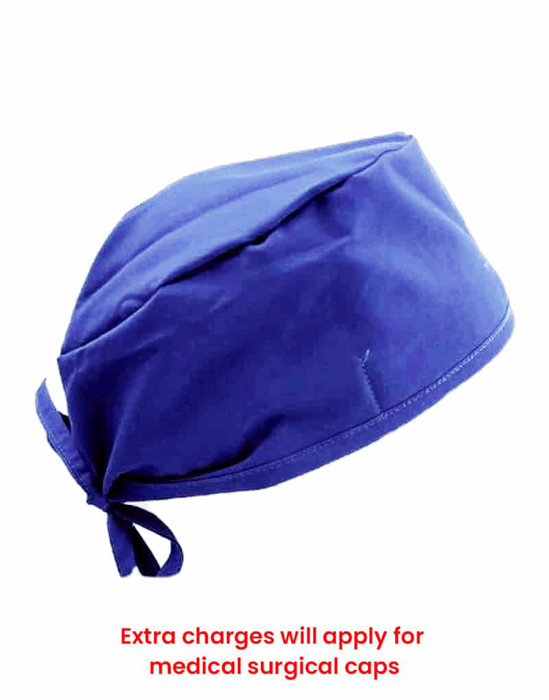 royal blue color surgical cap