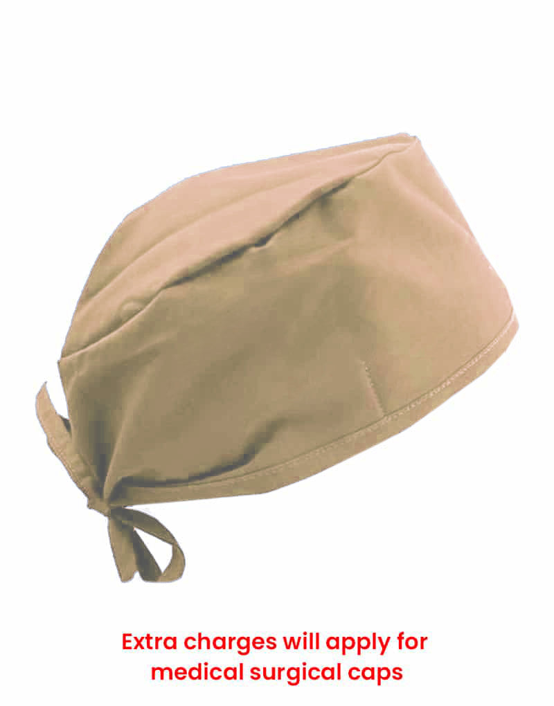 beige color medical scrub