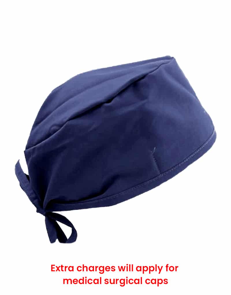 navy blue surgical cap