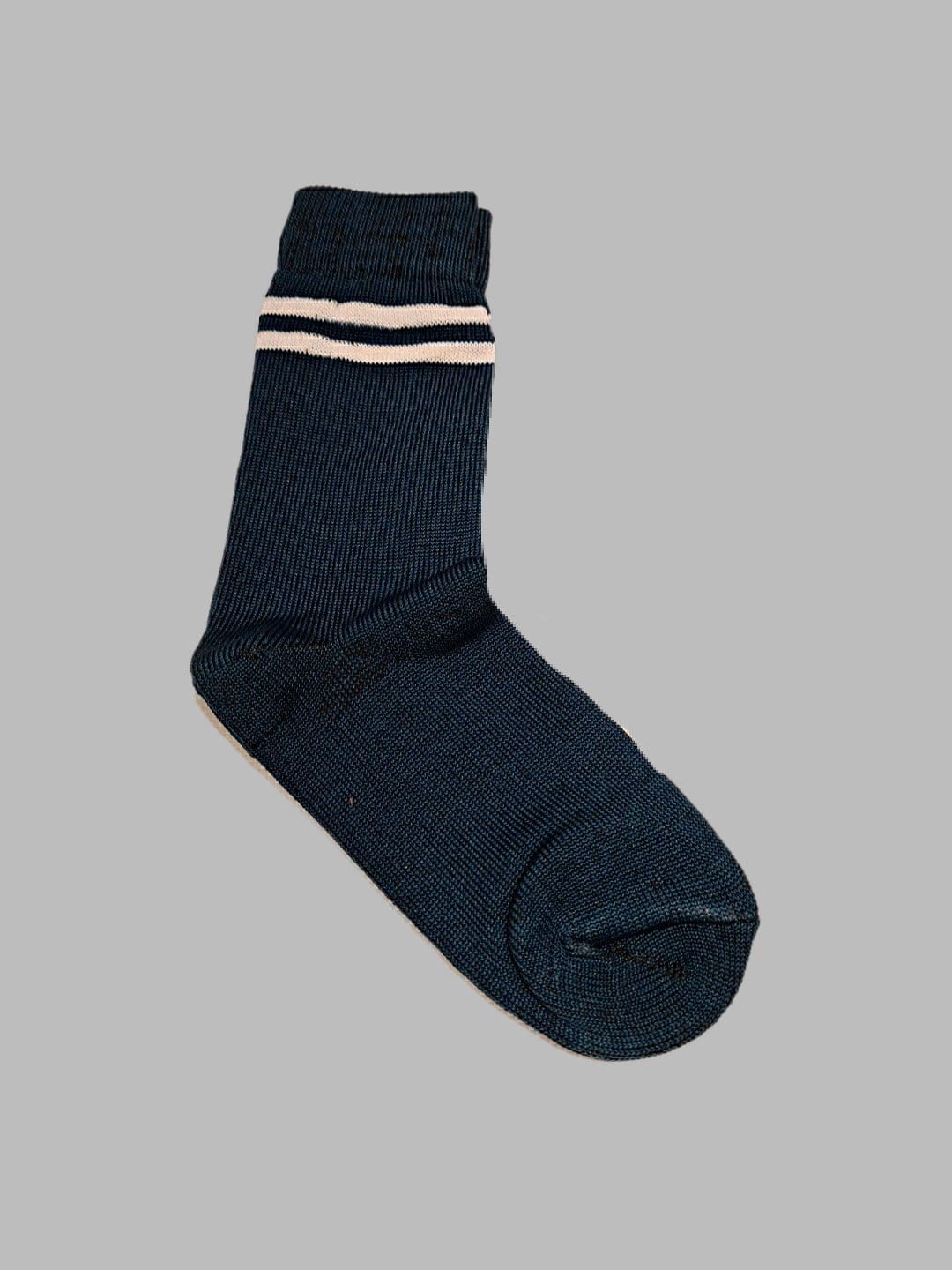 Olive Green With Cream Double Stripe socks