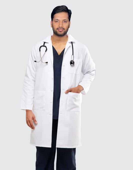 White Long Lab Coat – Full Sleeves | Doctors Lab Coat
