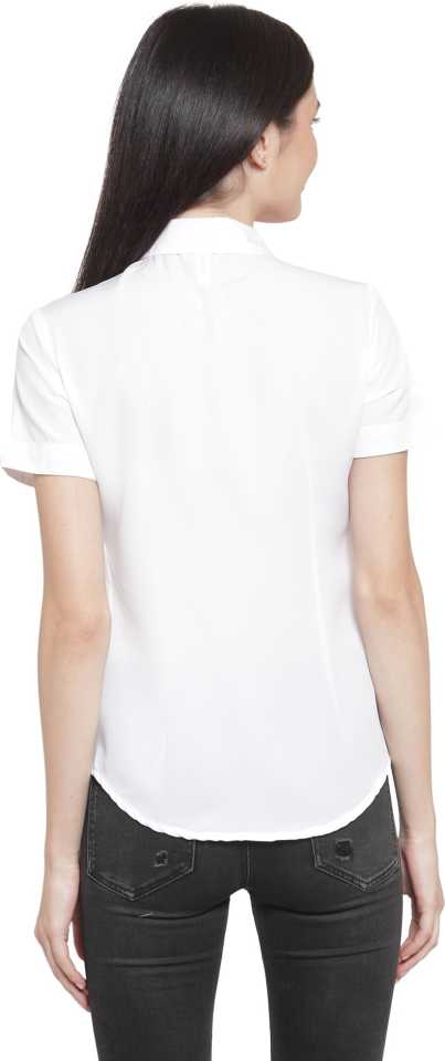 Women's Half Hands White Shirt Fabrics