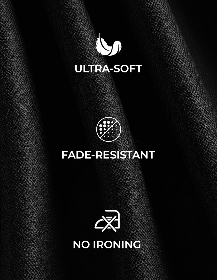 Black Stretch Pro Half Sleeve Medical Scrubs - Male