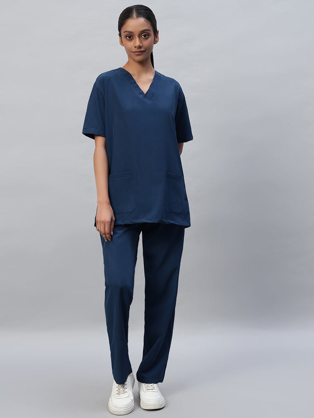 Airforce Athleisure Stretch Half Sleeve Medical Scrubs – Female