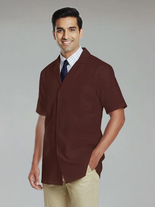 Lab Coat Brown- Half Sleeve (Unisex)