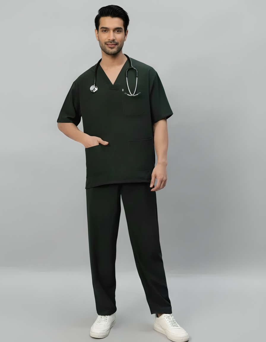 Mehandi Stretch Pro Half Sleeve Medical Scrubs - Male