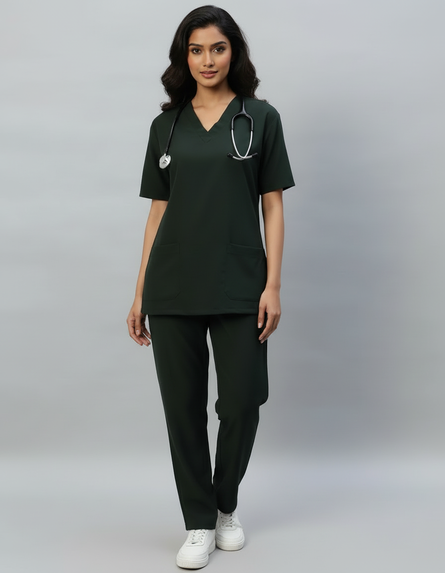 Mehandi Stretch Pro Half Sleeve Medical Scrubs – Female