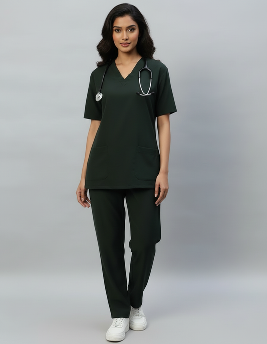 Mehandi Stretch Pro Half Sleeve Medical Scrubs – Female