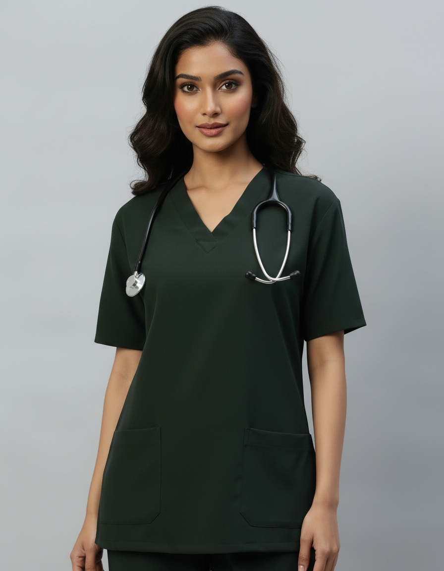 Mehandi Stretch Pro Half Sleeve Medical Scrubs – Female