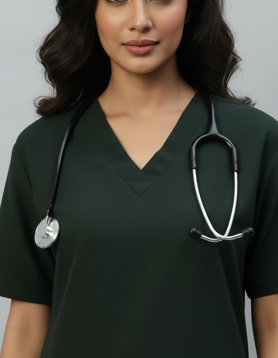 Mehandi Stretch Pro Half Sleeve Medical Scrubs – Female