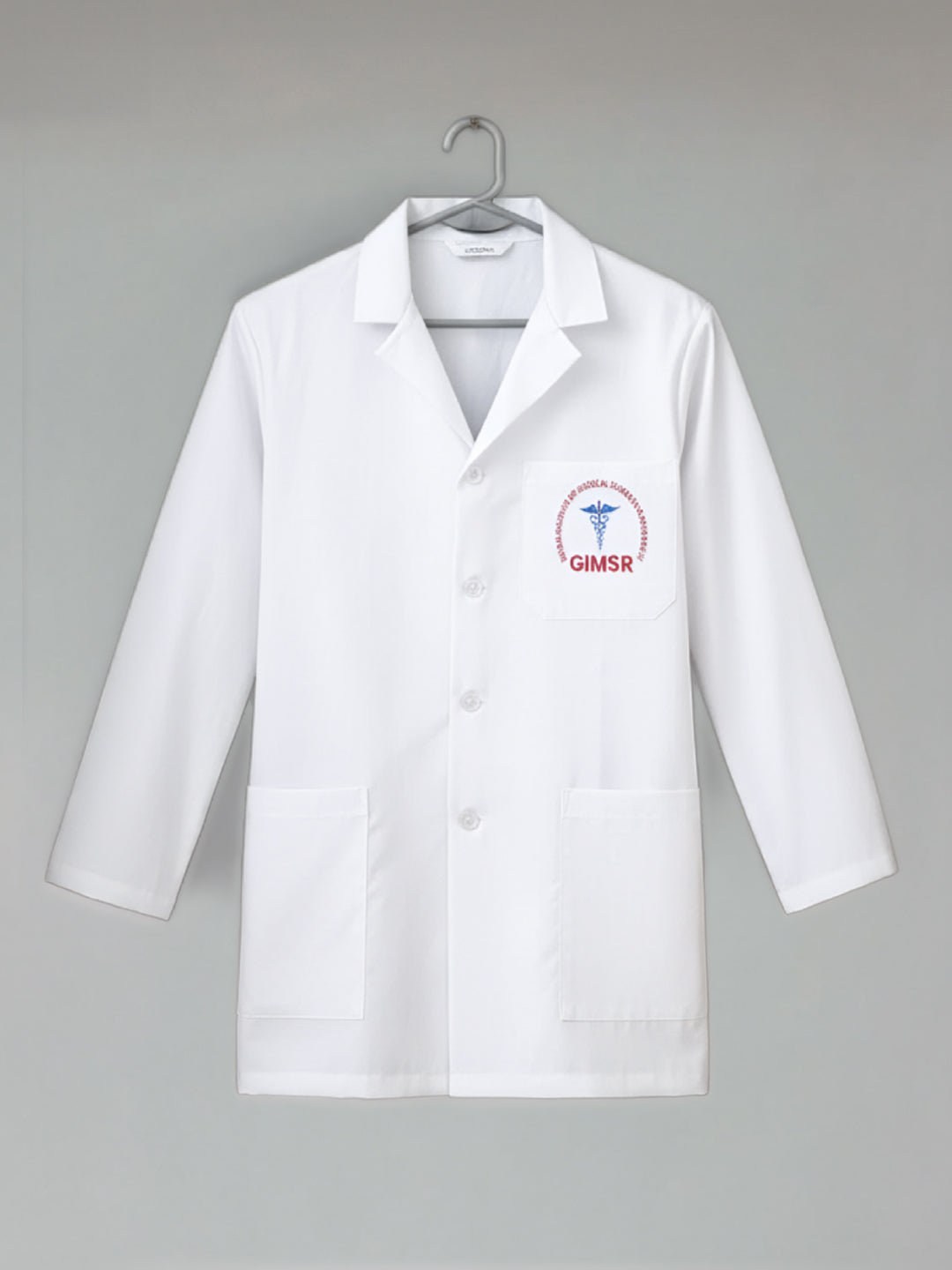 GIMSR White Lab Coat with Full Sleeve (Unisex)