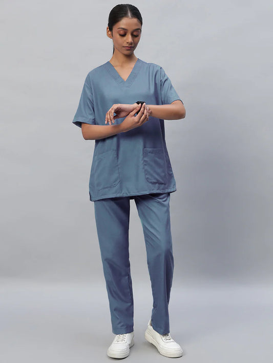 Light Grey medical scrub for women