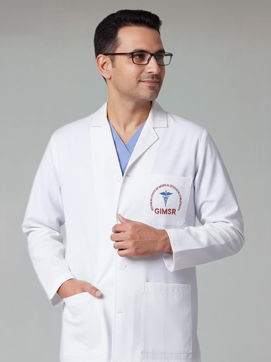 GIMSR White Lab Coat with Full Sleeve (Unisex)