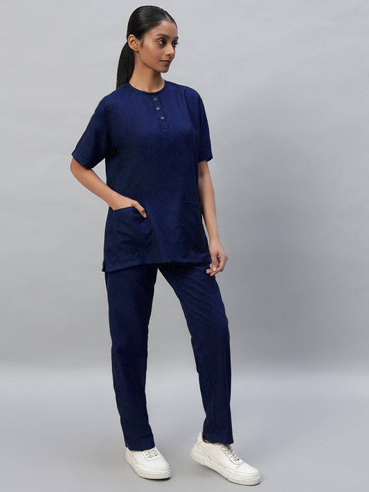 Navy blue Medical Scrub for women