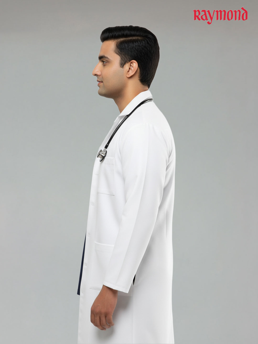 Raymond White Long Lab Coat - Full Sleeves | Doctors Lab Coat (Unisex)