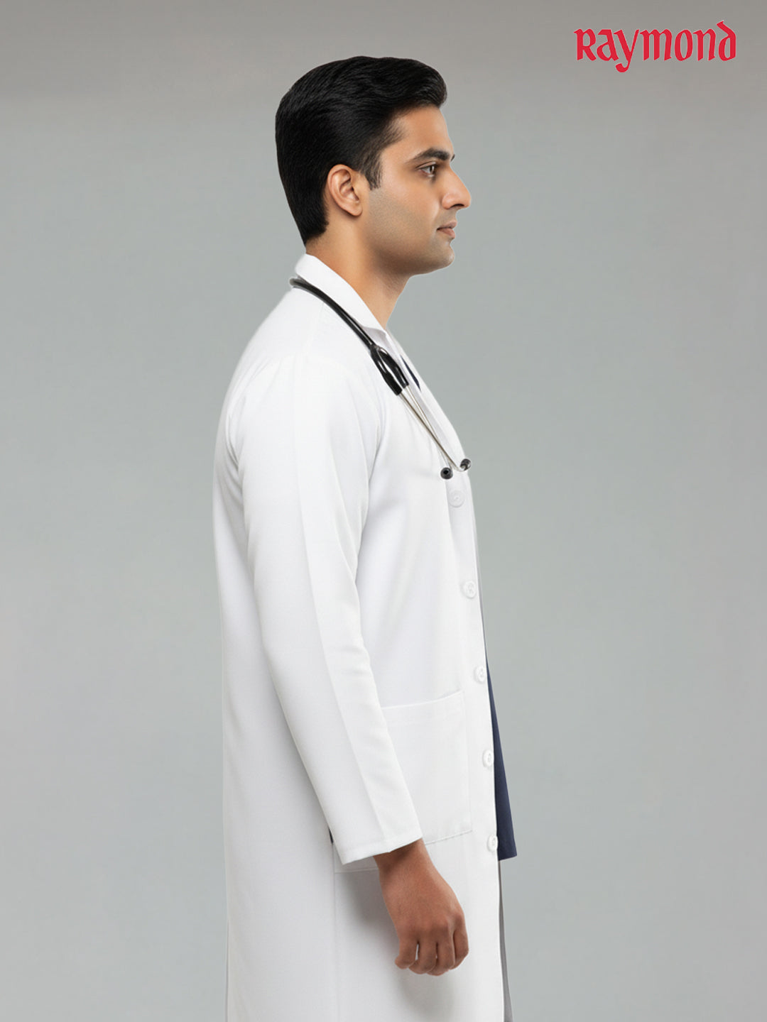 Raymond White Long Lab Coat - Full Sleeves | Doctors Lab Coat (Unisex)