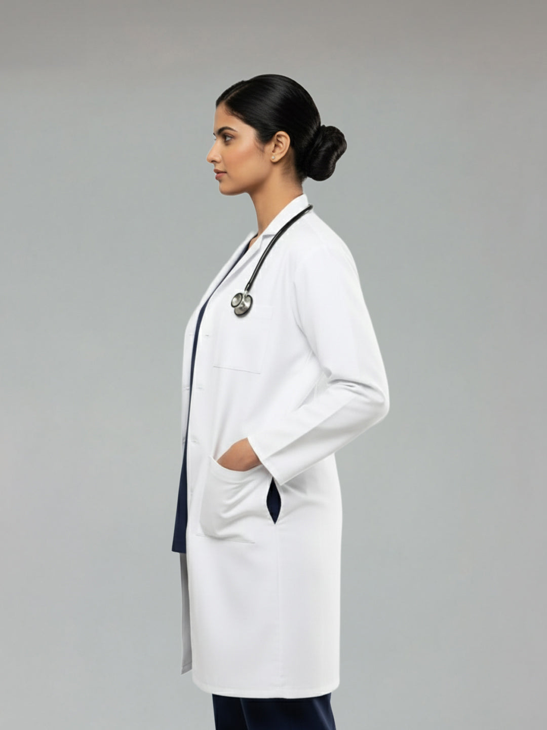White Long Lab Coat – Full Sleeves | Doctors Lab Coat (Unisex)