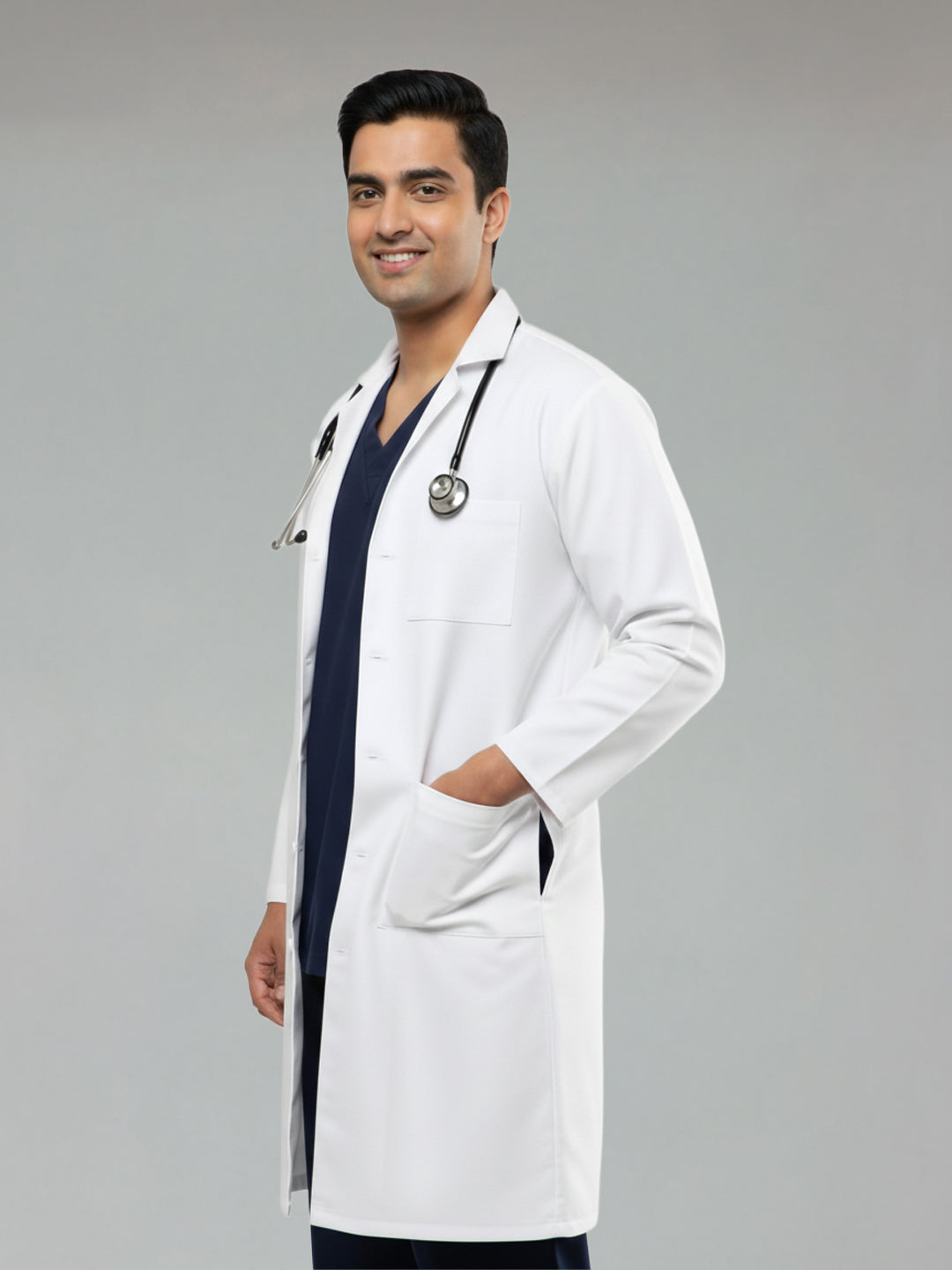 White Long Lab Coat – Full Sleeves | Doctors Lab Coat (Unisex)