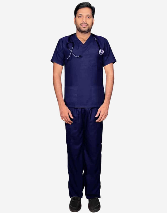 All Star 7 Pockets Half Sleeve Medical Scrubs – Male