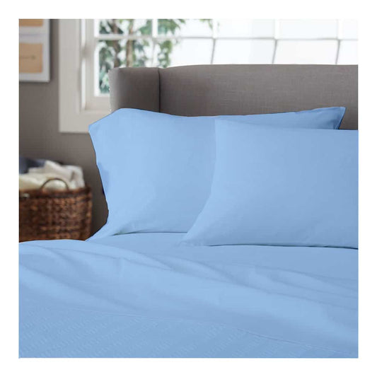 Blue Plain Pillow Cover – 2 piece