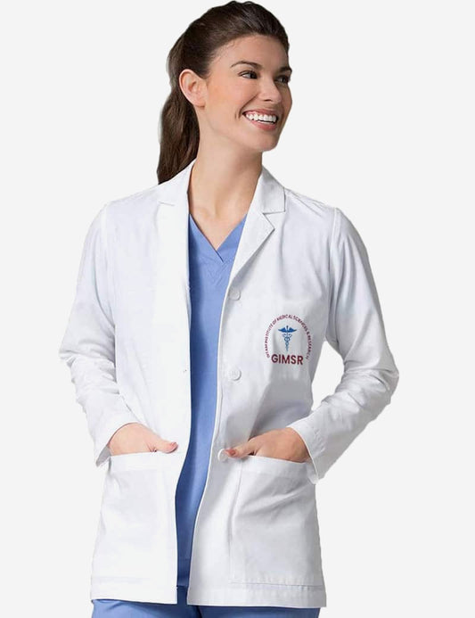 GIMSR White Lab Coat with Full Sleeve (Unisex)