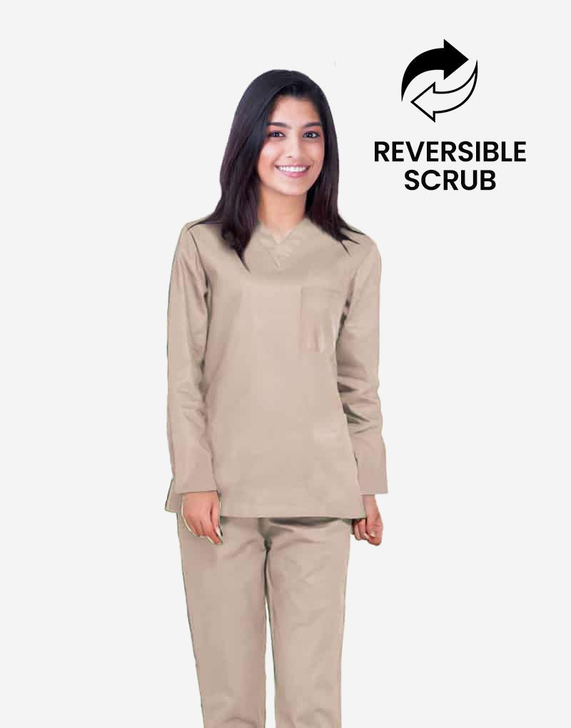 Reversible Full Sleeve Medical Scrubs - Female