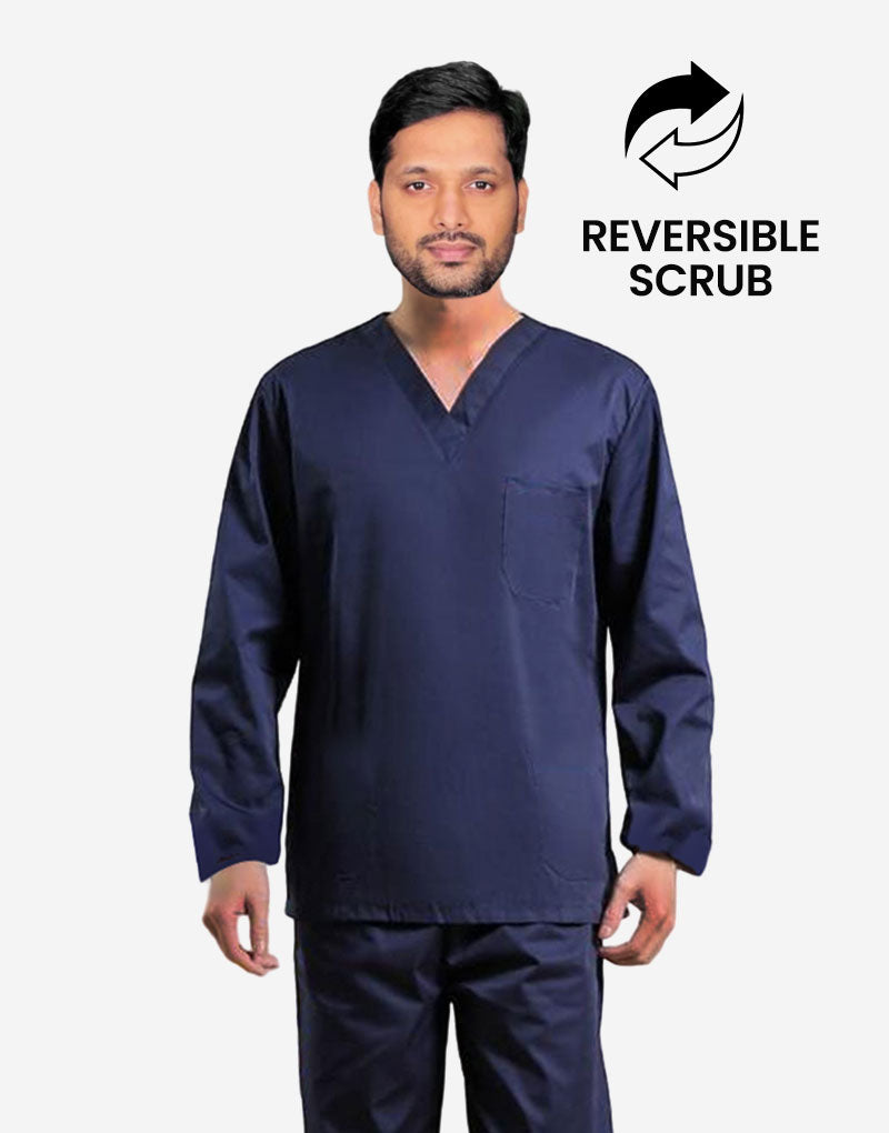 Reversible Full Sleeve Medical Scrubs - Male