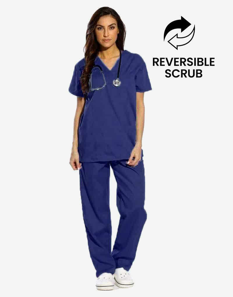Reversible Half Sleeve Medical Scrubs - Female