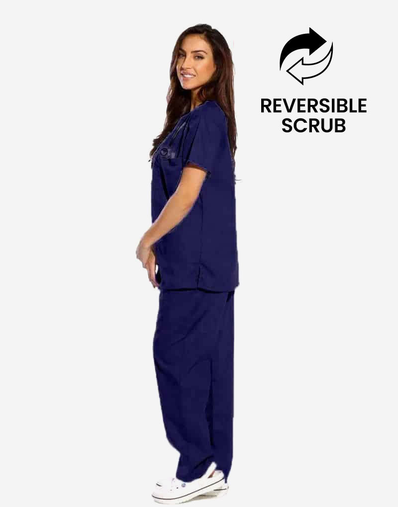 Reversible Half Sleeve Medical Scrubs - Female