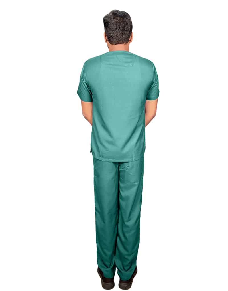 Sea Green Half Sleeve All-Day Medical Uniform Scrubs
