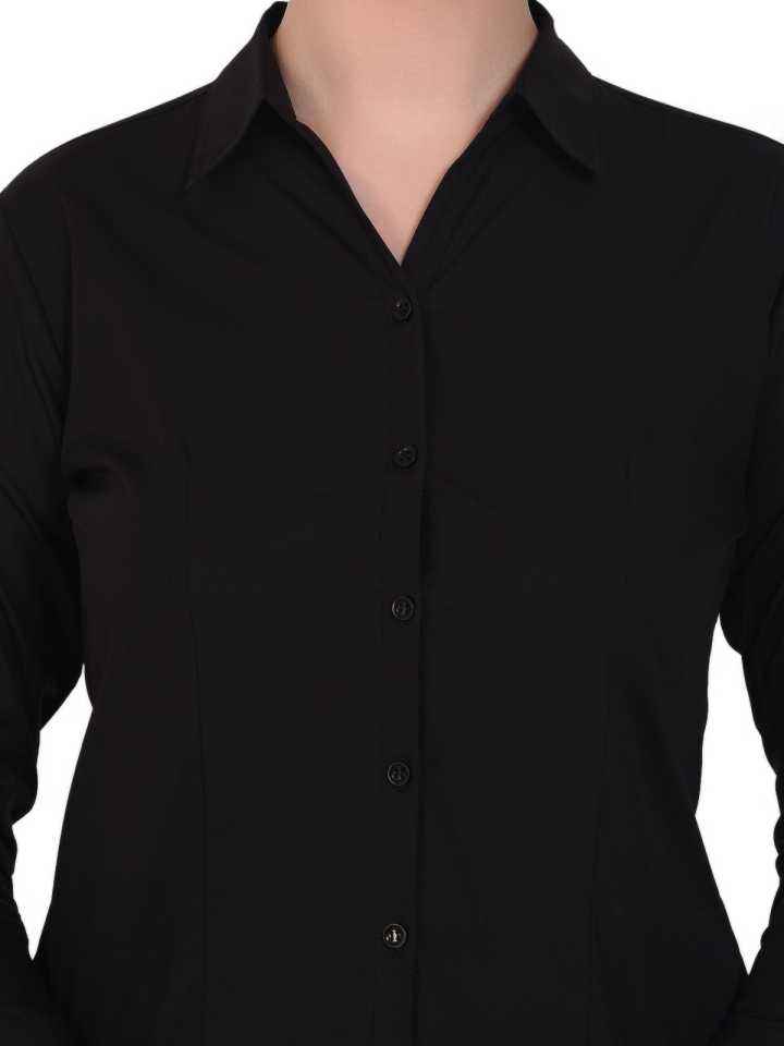 Women's Black Formal Shirt