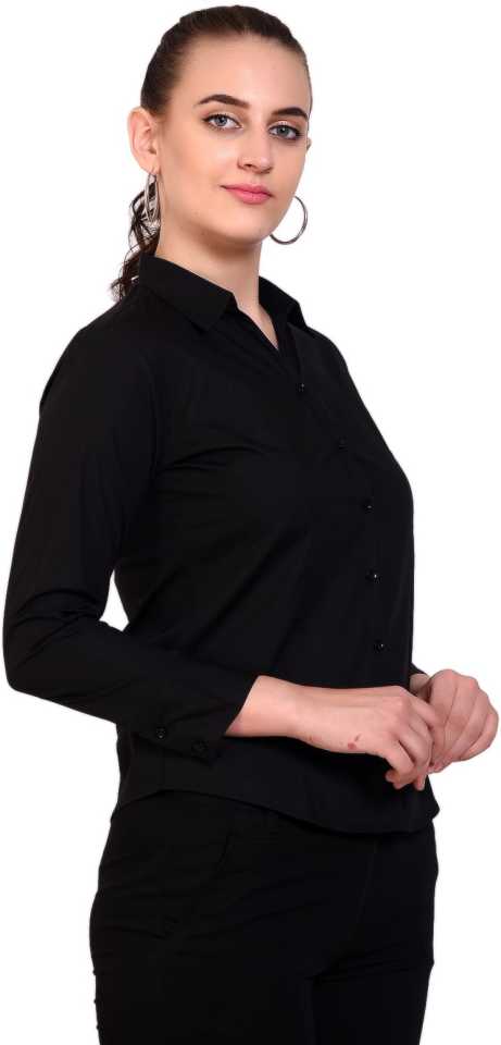 Women's Black Formal Shirt