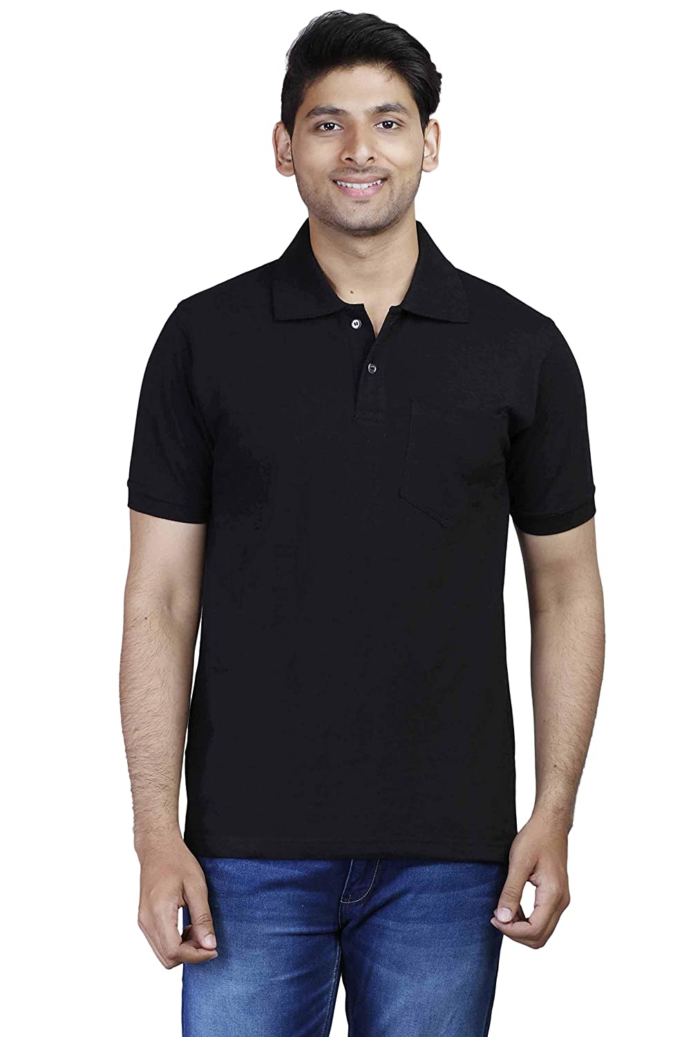 Men's polo Black T-shirt