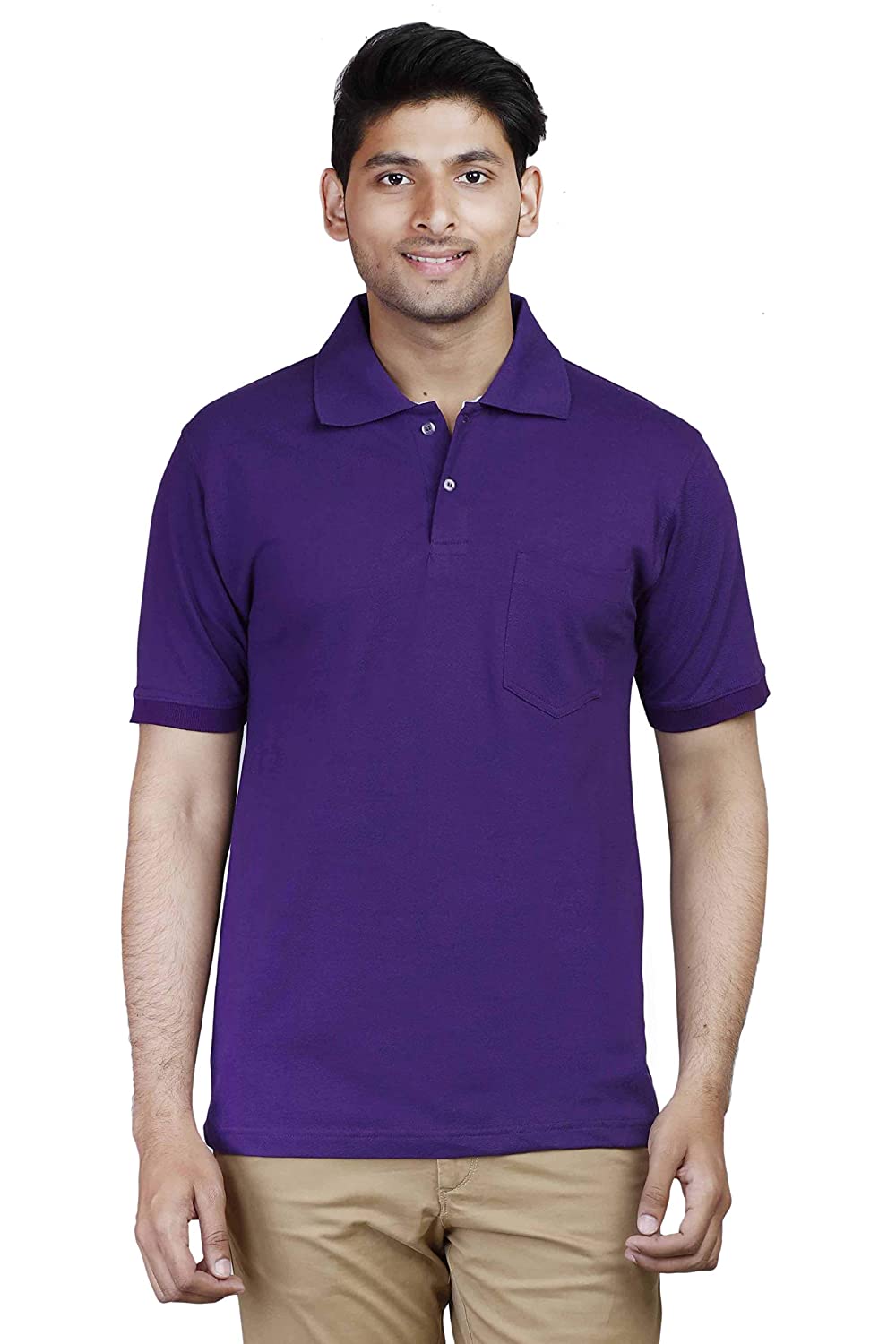 Men's Purple Polo Collar t-shirt