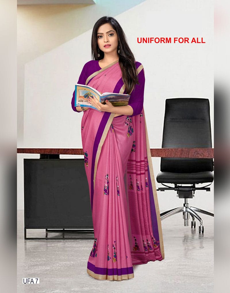 Pink Designer Uniform for all saree