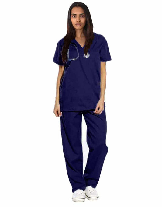 Blue Black Medical Scrubs